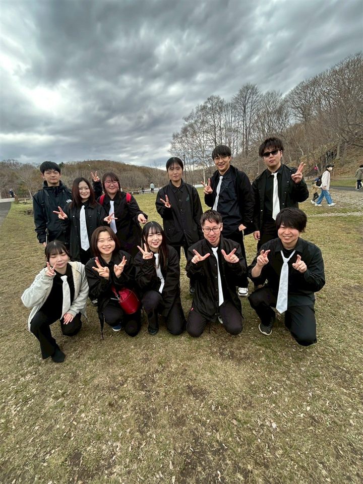 マーチング練習中のCaskadersメンバー