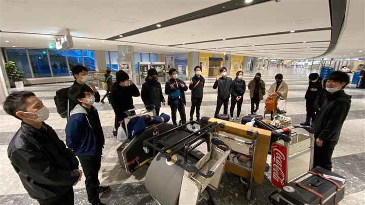 苫小牧市内で練習するCaskaders